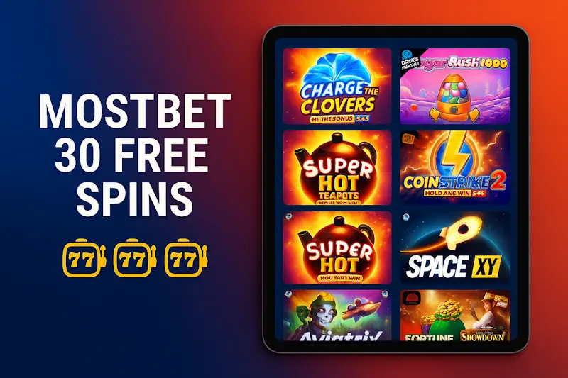 Mostbet 30 free spins